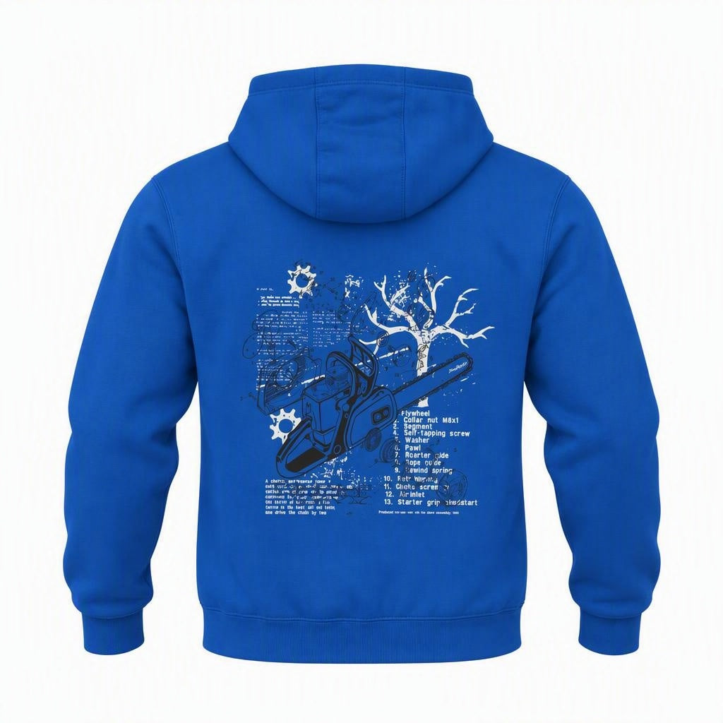 Chainsaw Exploded Diagram Hoodie