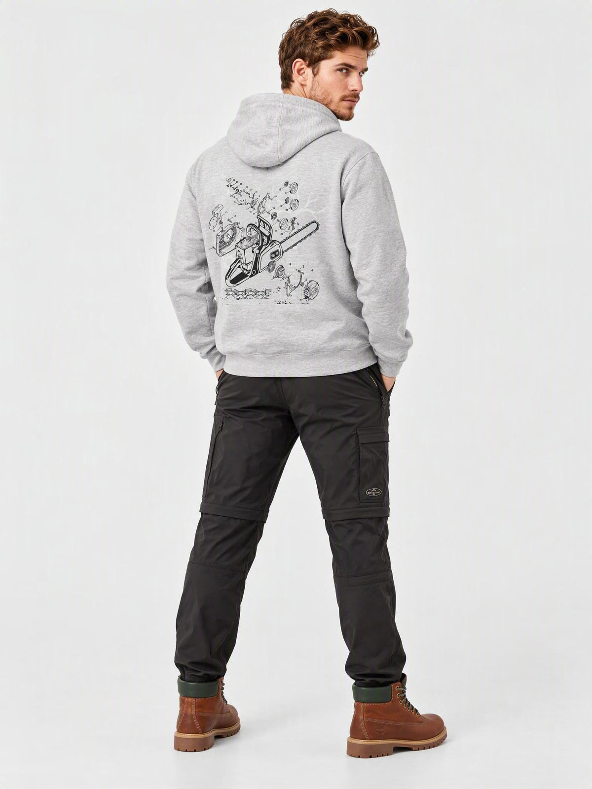 Chainsaw Exploded Diagram Hoodie