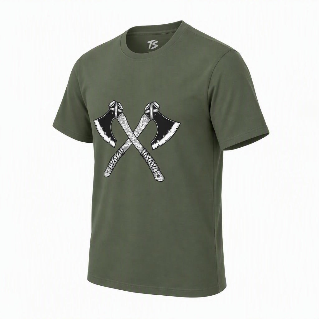 Crossed Axes Organic Cotton T-Shirt