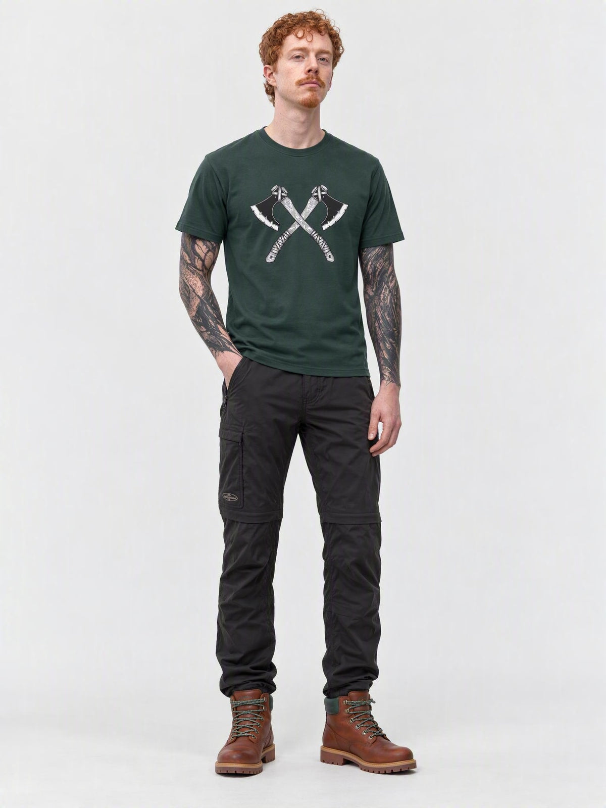 Crossed Axes Organic Cotton T-Shirt