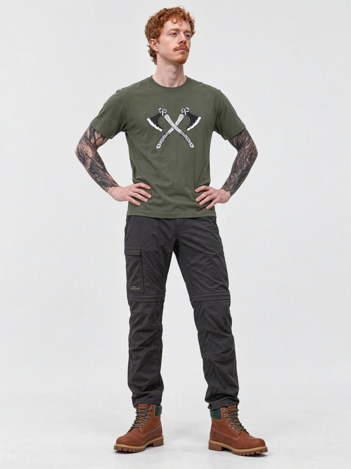 Crossed Axes Organic Cotton T-Shirt