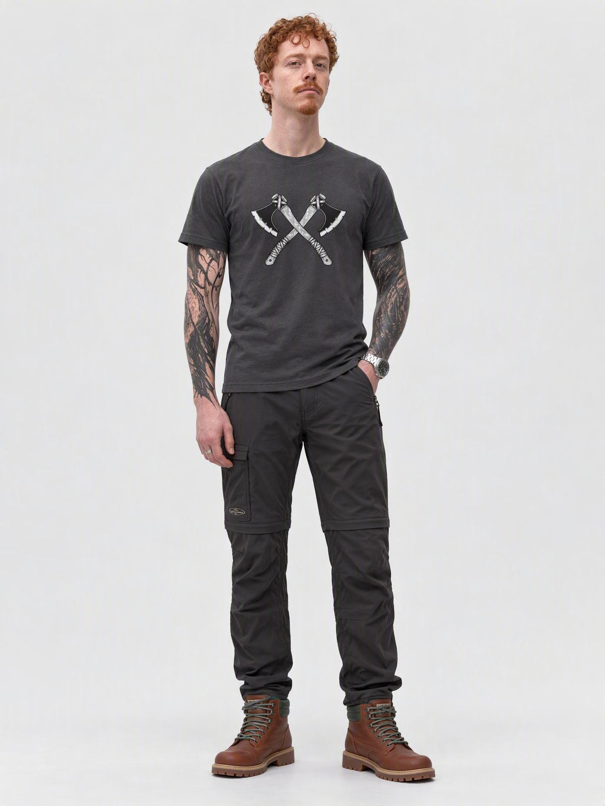 Crossed Axes Organic Cotton T-Shirt
