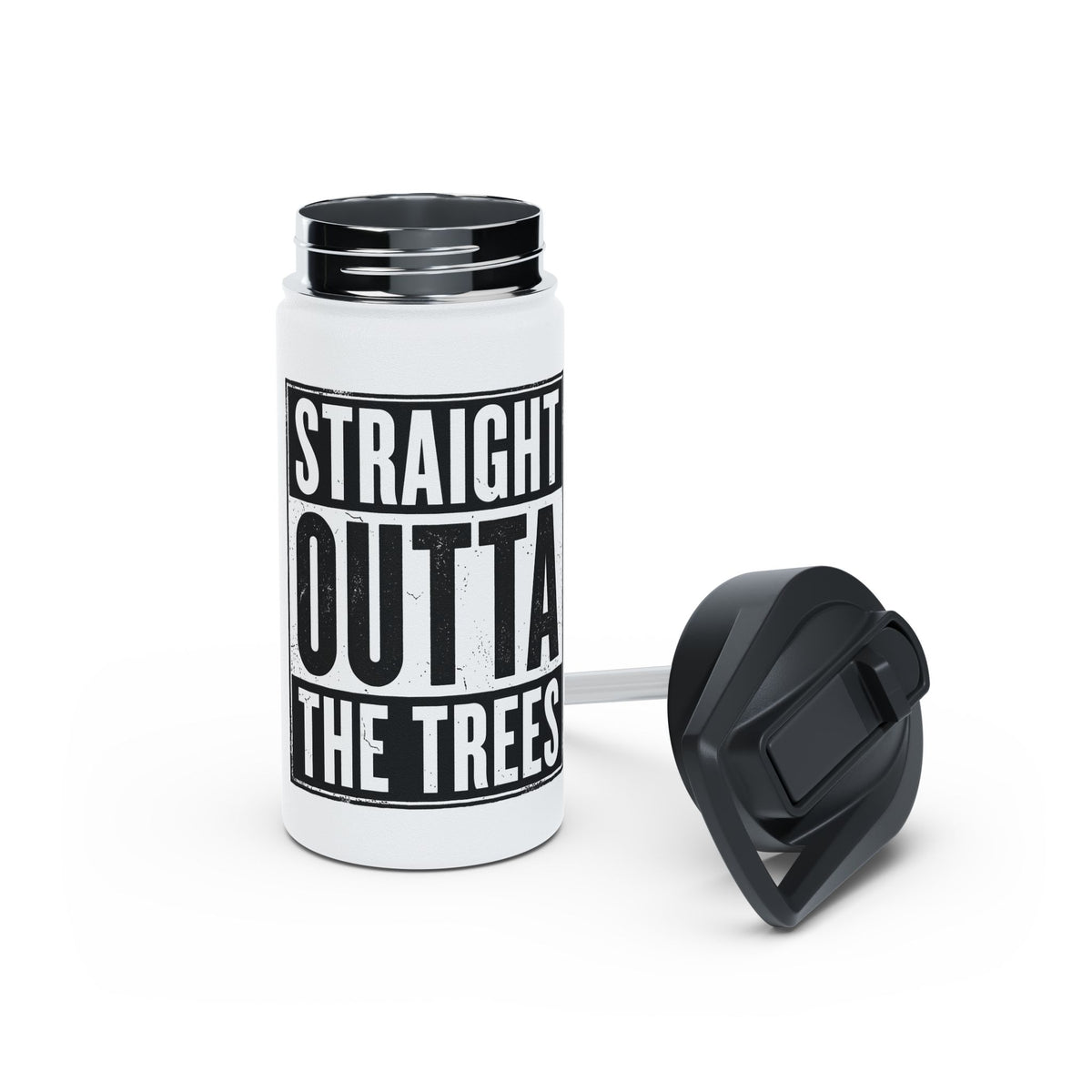 Straight Outta The Trees Stainless Steel Insulated Water Bottle