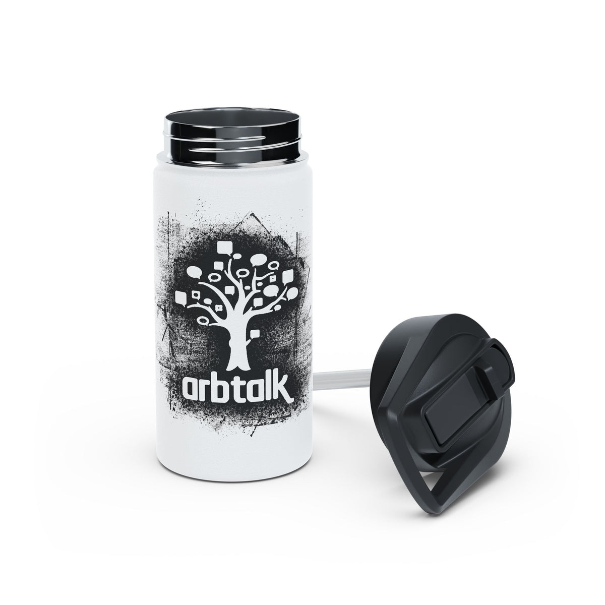 Arbtalk Tree Speech Bubble Stainless Steel Insulated Water Bottle