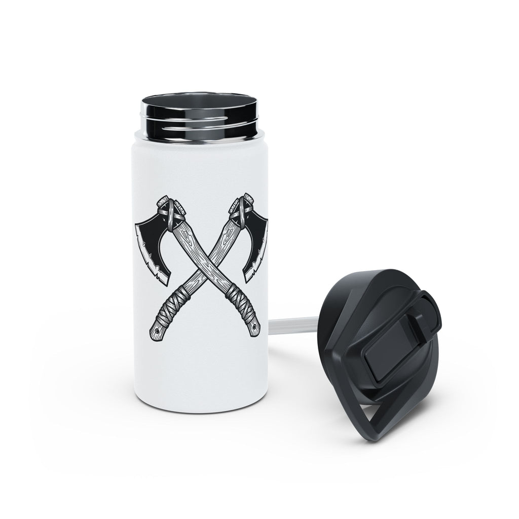 Crossed Axes Stainless Steel Insulated Water Bottle